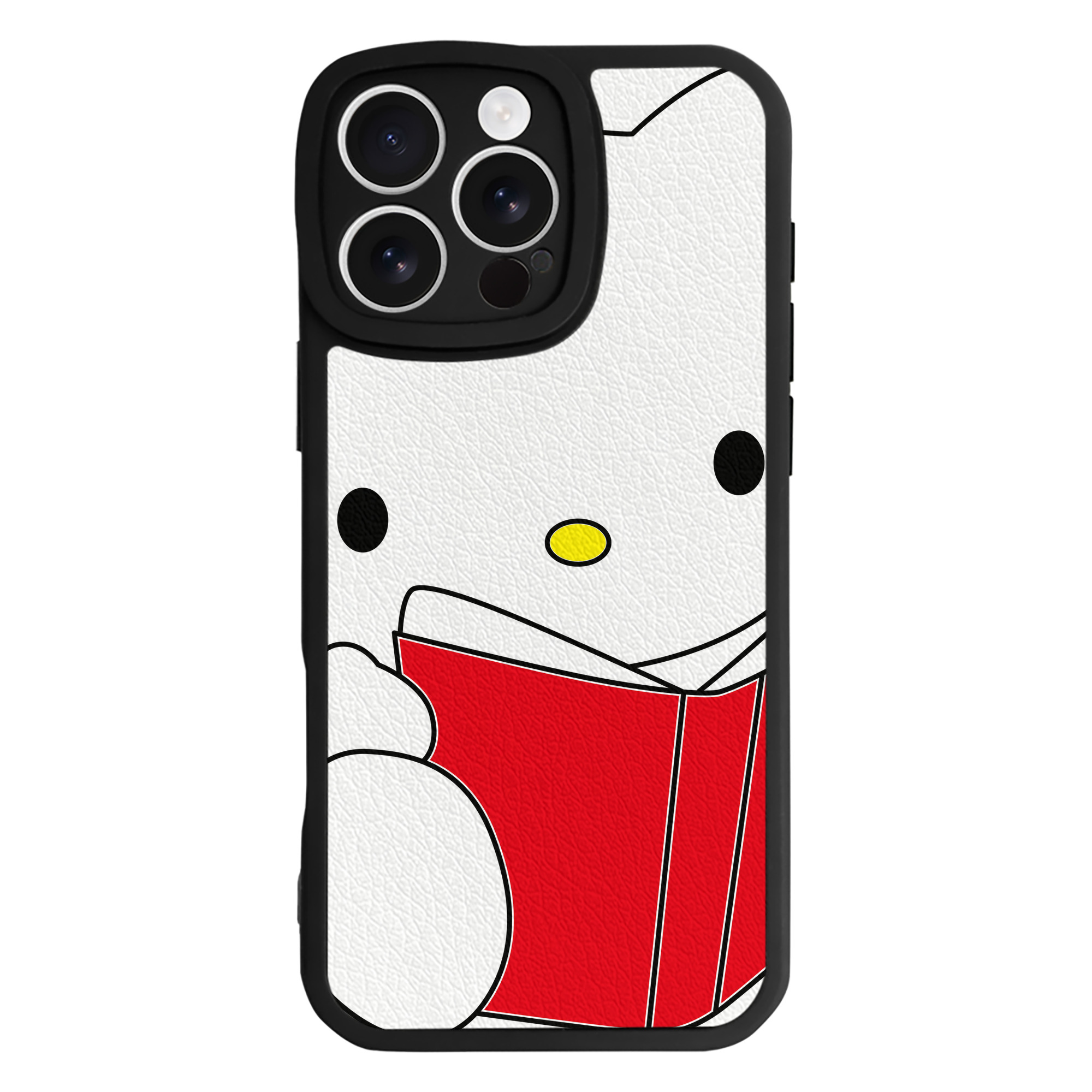 （画像用） Hello Kitty ハローキティ 【iPhone 16シリーズ対応】シリコンスマホケース（レザー調） 材質：シリコン